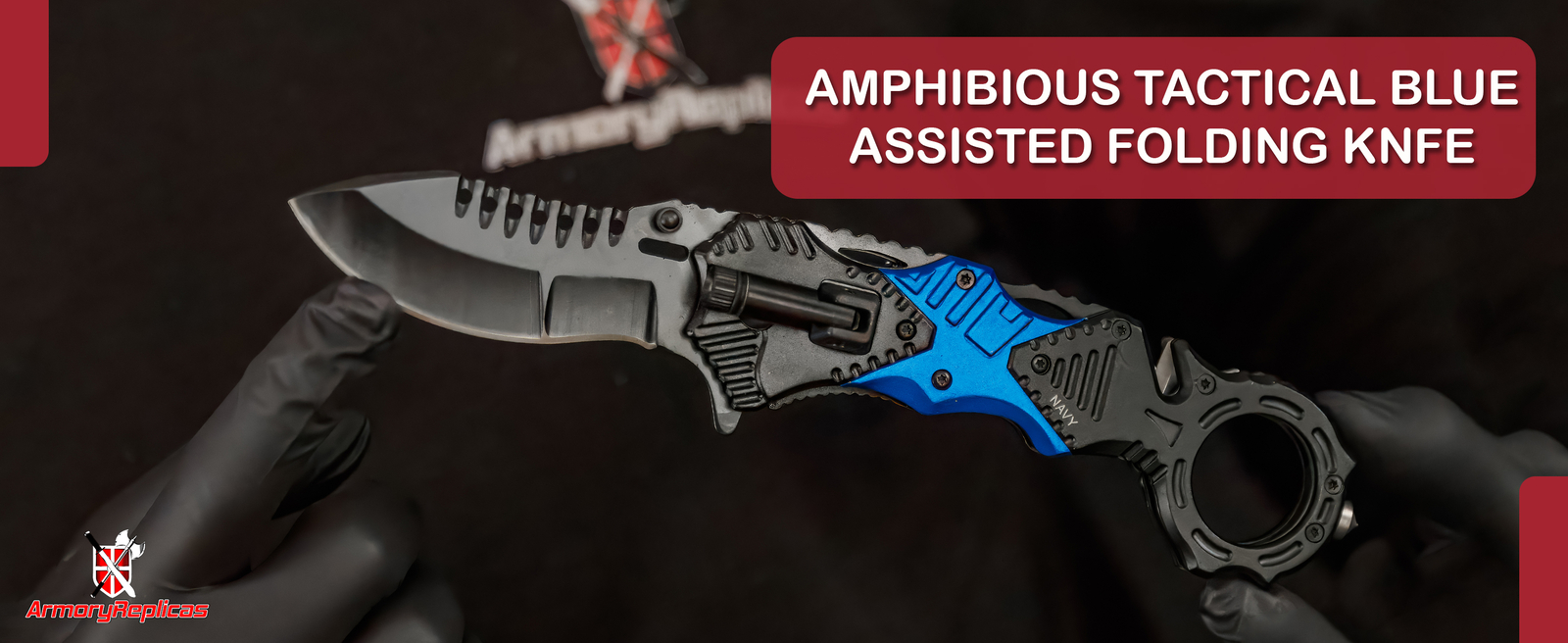 Amphibious Assault Floodlight Knife | Tactical Navy Military Emergency Pocket