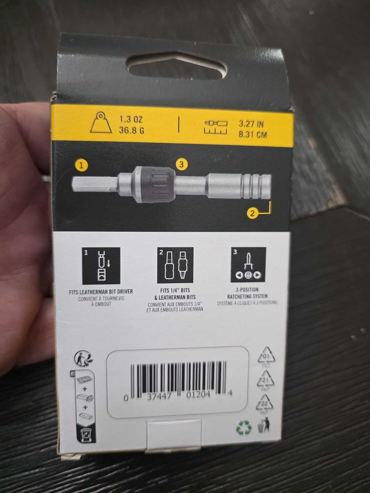 BRAND NEW IN BOX Leatherman Ratchet Driver 1/4 Hex Bit Model 931032 🔥