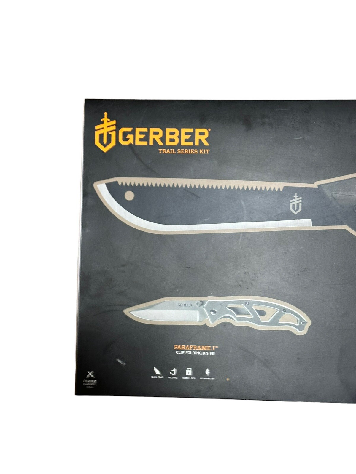 Gerber Trail Series Kit-3-in-1 Gator Machete Jr Paraframe & Dime Multi-tool New