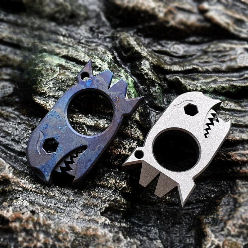 Titanium alloy Shark – Zirconium EDC multi-purpose tool Window breaker pry bar