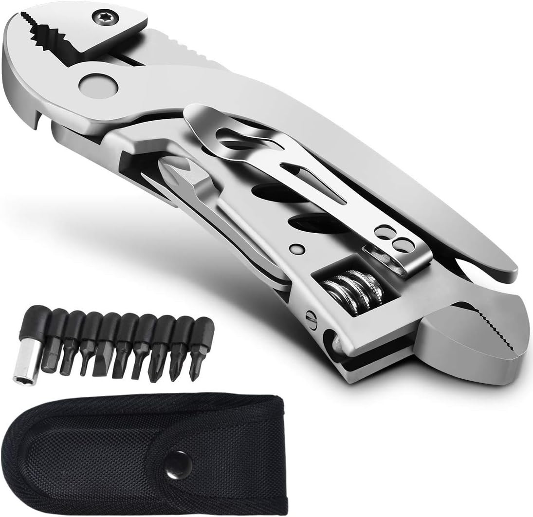 7-in-1 Multitool Wrench Pliers Wire Cutter Screwdrivers Folding Stainless Tool