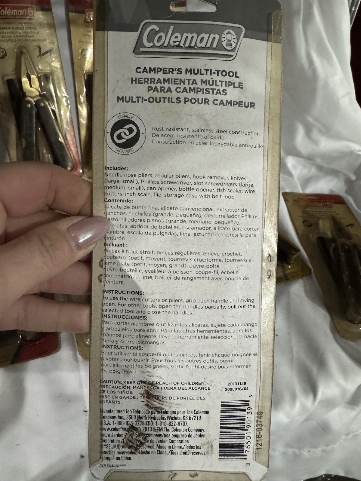 Coleman Stainless Steel Campers Multi Purpose Tool With Carrying Case NEW Sealed