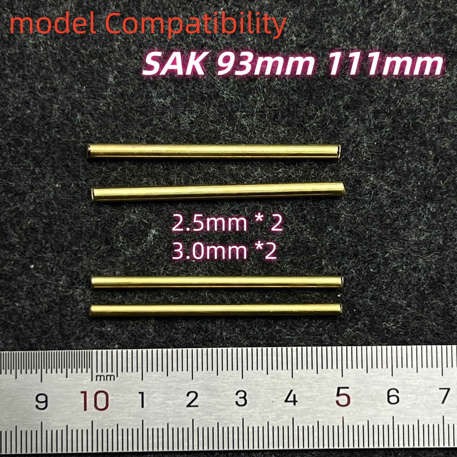 4pcs 2.5mm and 3.0mm H62 Copper Rod Rivet For 93mm 111mm Victorinox SAK MOD DIY