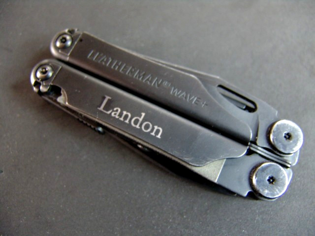 LEATHERMAN WAVE PLUS+ -BLACK OXIDE-MULTI TOOL-w/ HD LEATHERMAN CASE-NEAR MINT