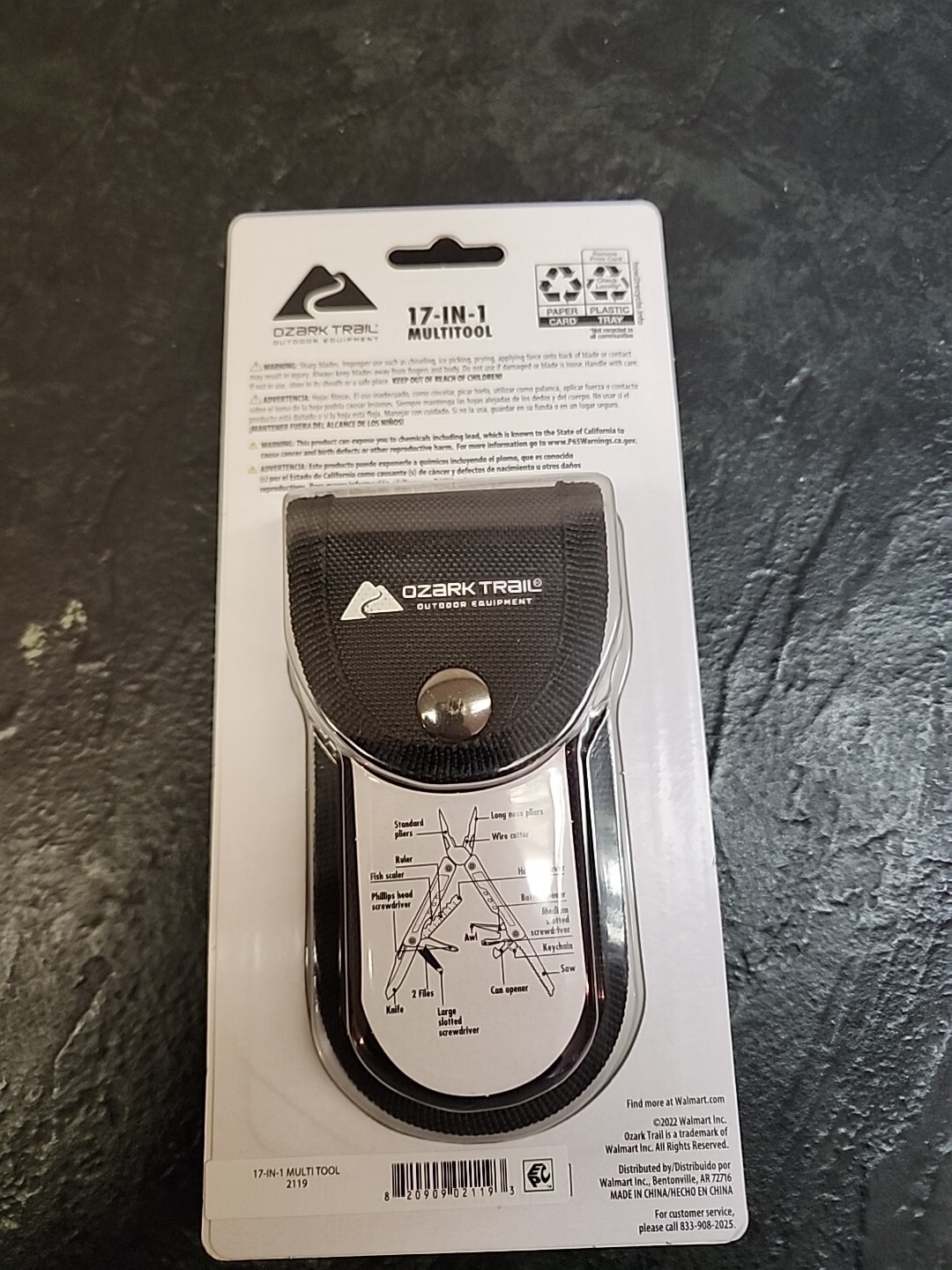 Ozark Trail 2119 17 in 1 Multitool BNIP