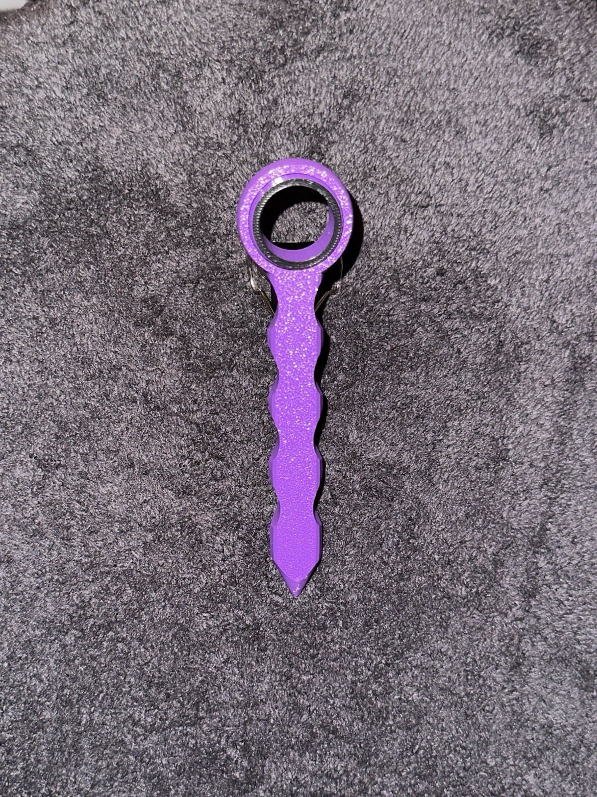 Self Defense Fidget Kubotan Tool Weapon 3d Printed EDC Purple