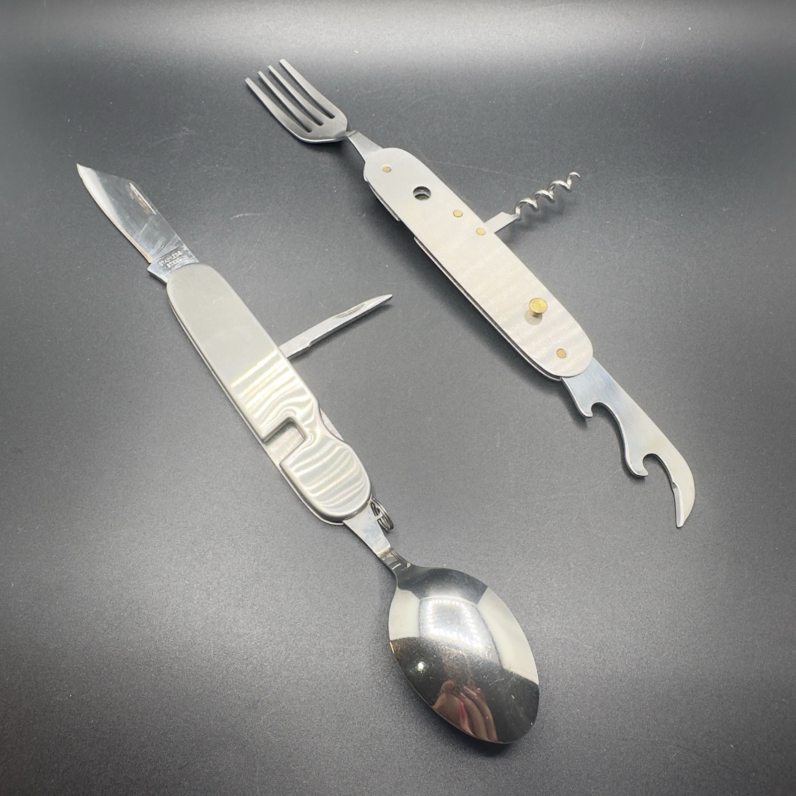Camping Portable Cutlery Emergency Cutlery Set Folding Knife Fork Spoon Set