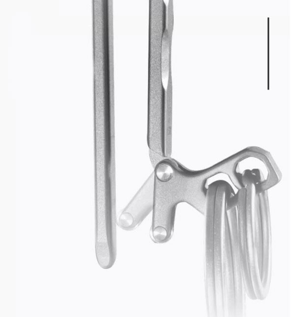 Titanium Alloy Quick Release Key Ring Keychain Belt Buckle Car Pendant EDC Tools