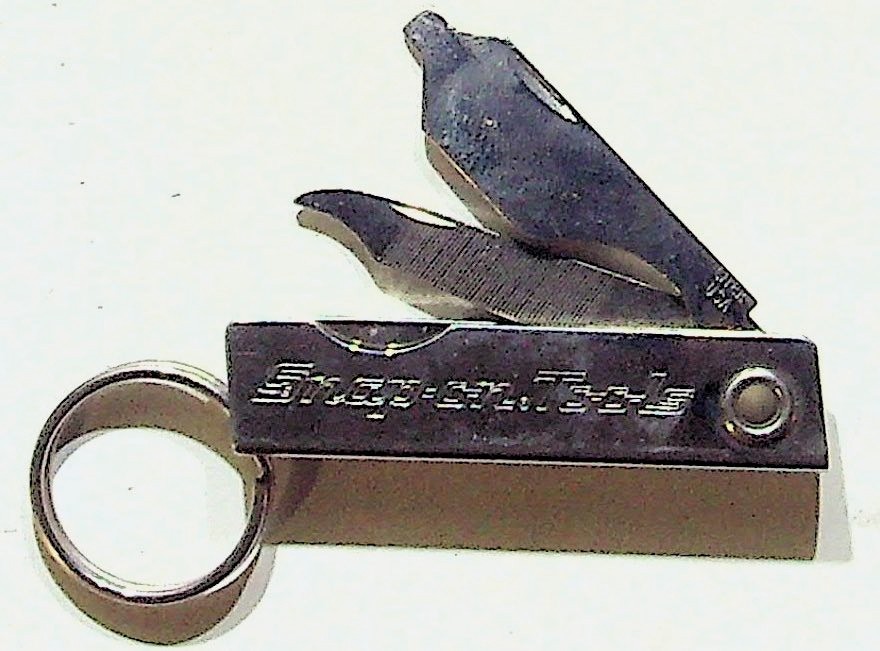 Snap-on Tools Vintage Multi-Tool Keychain Knife Screwdriver 2002 Compact