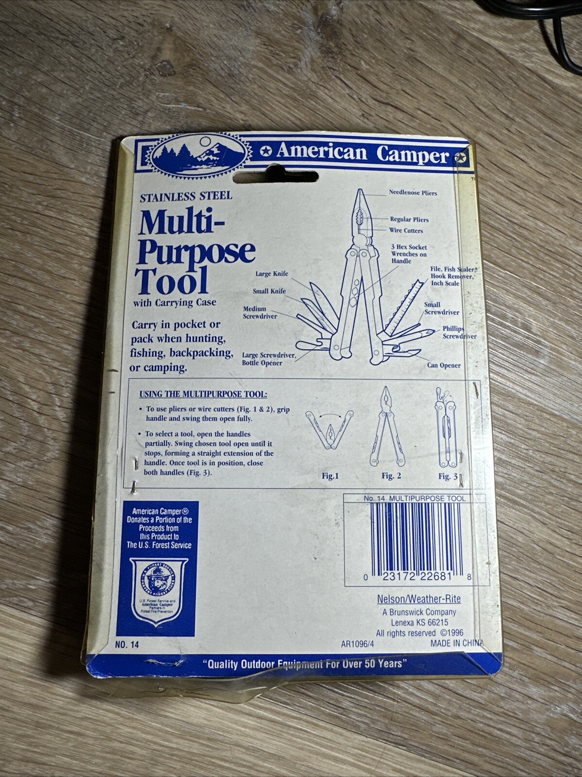 American Camper Stainless Steel Multi-Purpose Tool Kit w/Carrying Case (#1A)
