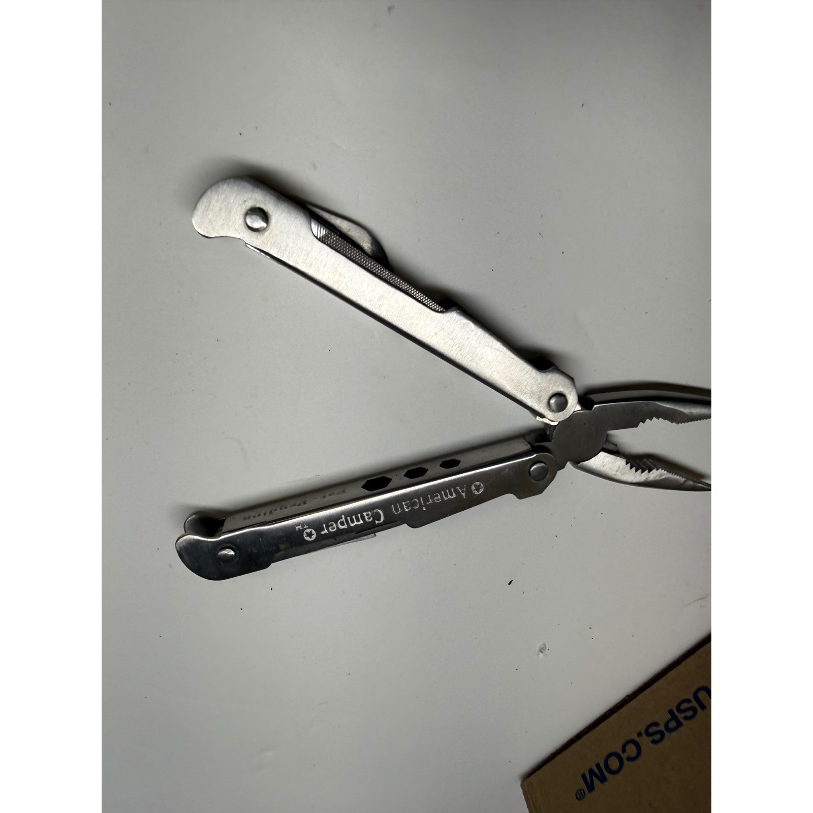 American Camper Multi-Tool Stainless Steel Folding Pliers with Nylon Sheath