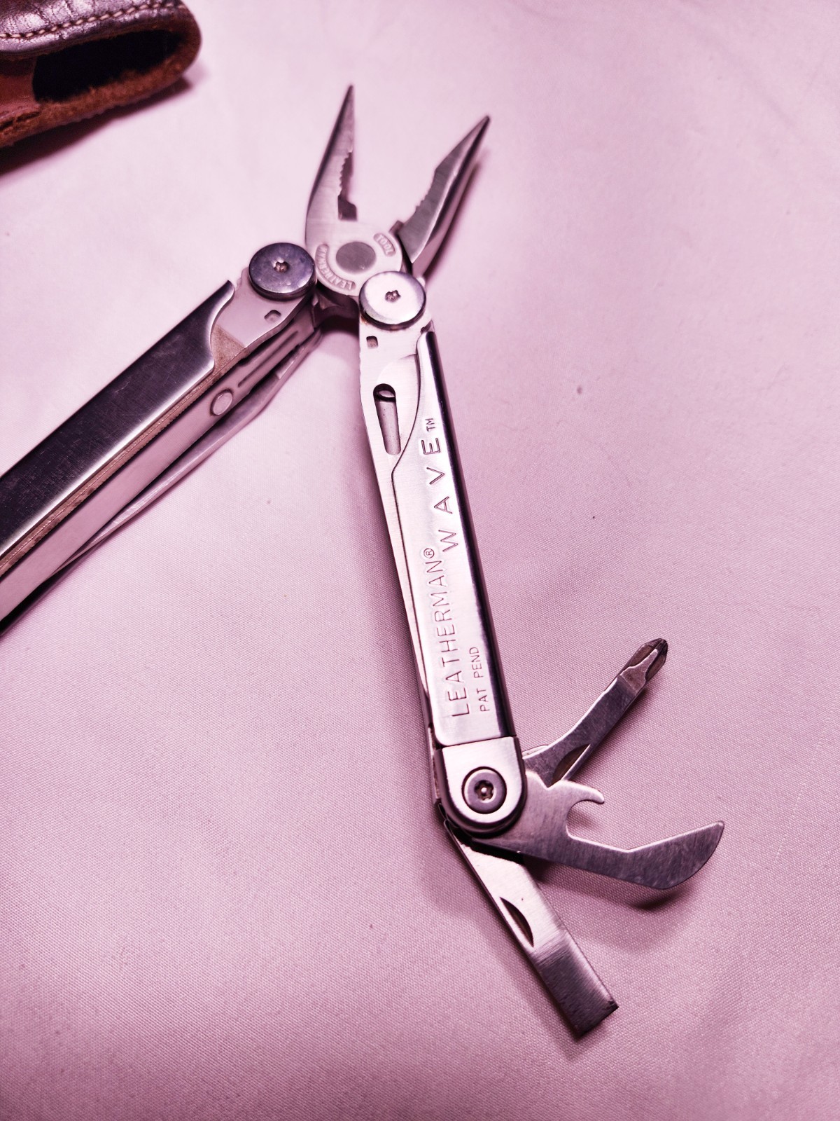 Leatherman Wave PAT PEND 1998–2000 Early First Gen + Leather Sheath Vintage