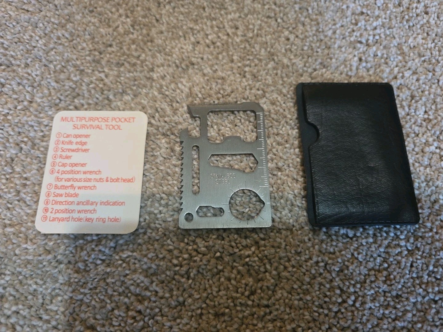 Multipurpose Pocket Survival Tool