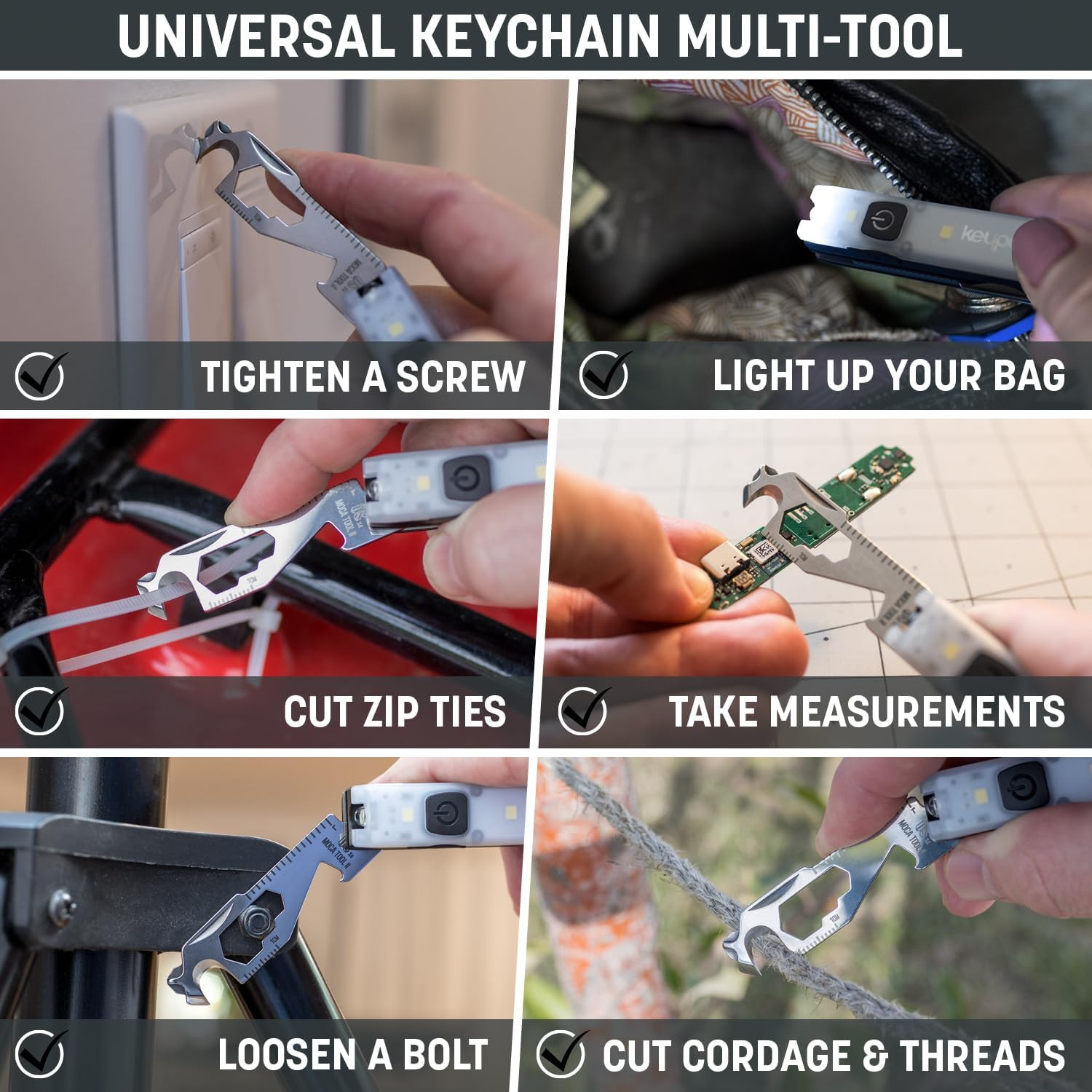 Utility Plus Kit – Premium Mini Flashlight + 11-in-1 Keychain Multitool + Pocket