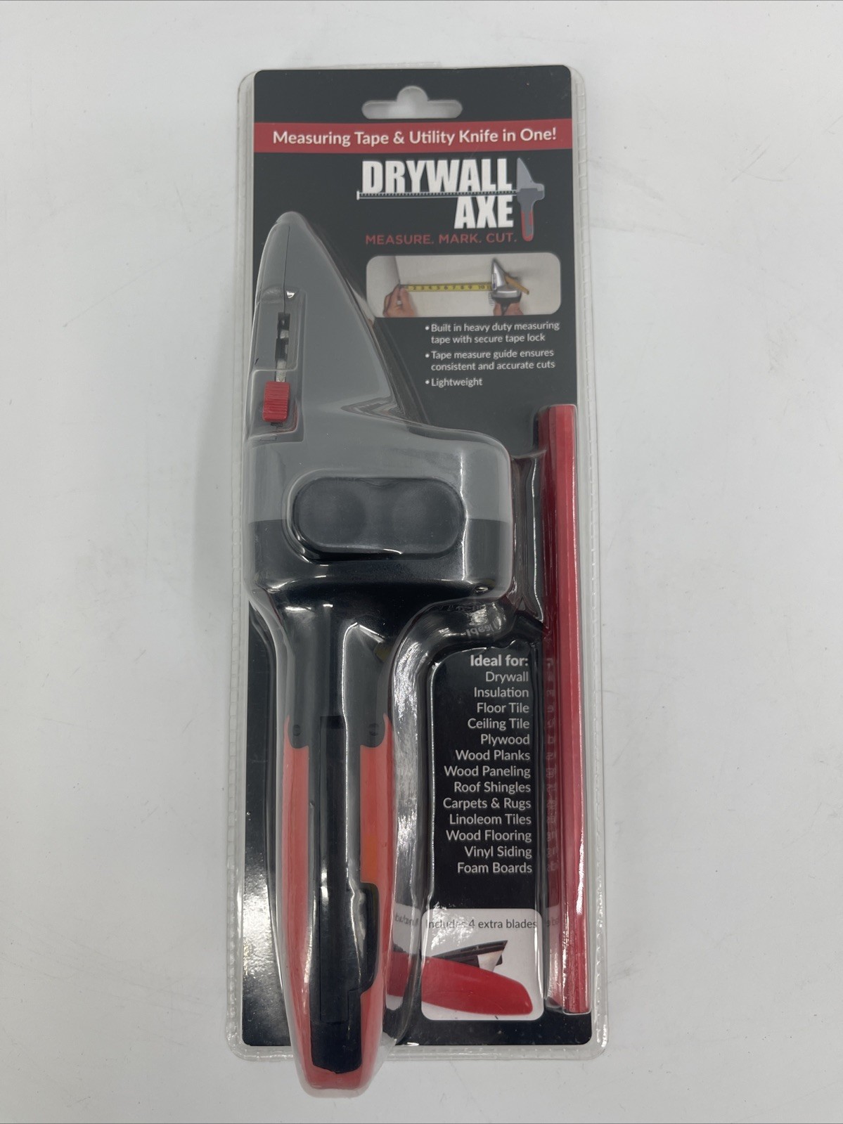 Drywall Axe All-in-one Hand Tool with Measuring Tape and Utility Knife***NEW***