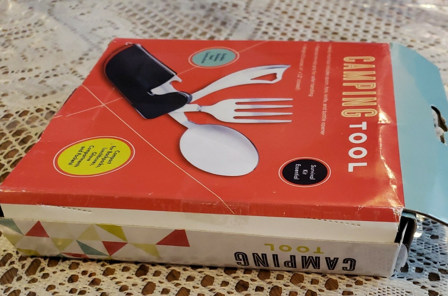 Ultimate Camping Utensil Survival Tool w/Knife, Fork, Spoon! New Old Stock Read