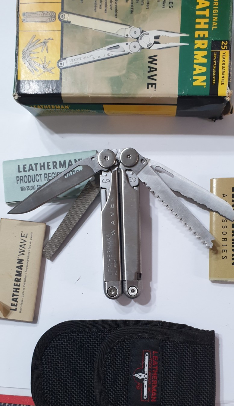 🔥🔥 Leatherman Original Wave OG New Retired Very Rare Box Collectable Pat Pend