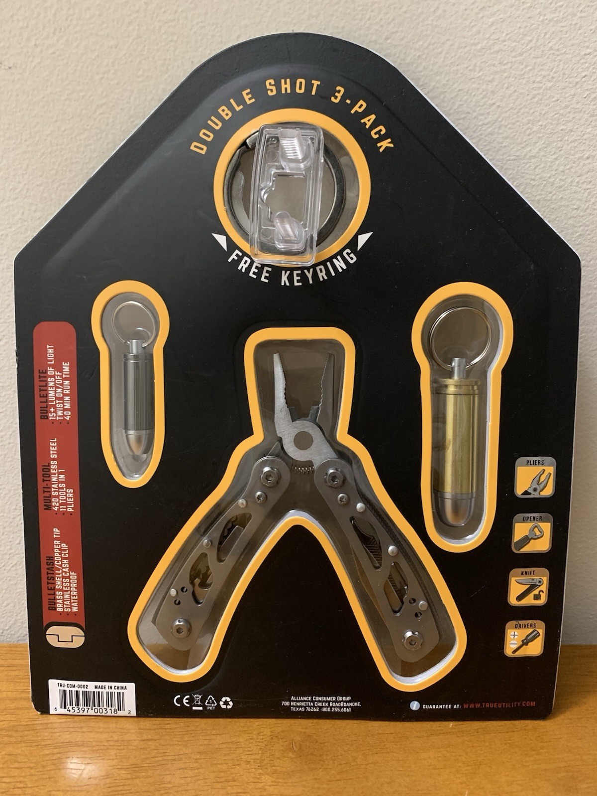 True Utility Multitool 3-Piece Value Kit The Essential Pocket Tool Kit New
