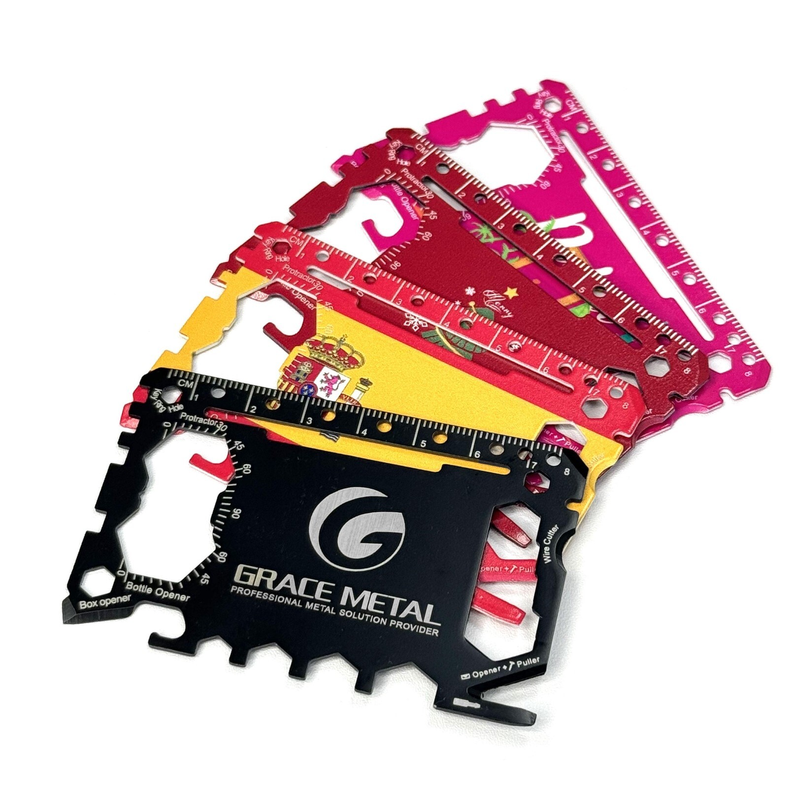 Multitool Pocket Tool 46 in 1 Credit Card Size – Cash Clip – Multi Purpose Tool