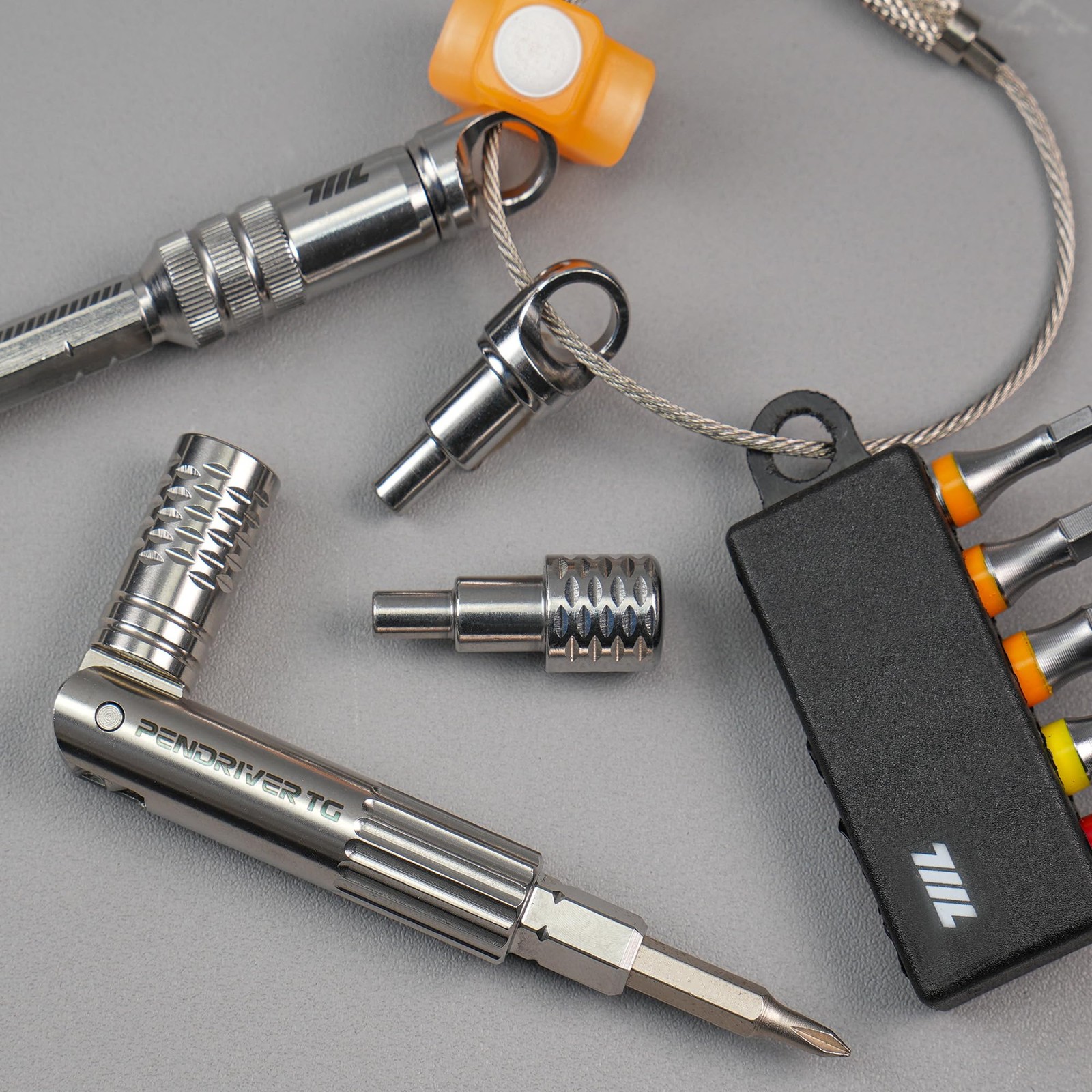 Keyring Loop DUO – Keyring Attachment for 1/4″ Hex & 4mm Hex Bit Socket Tools…