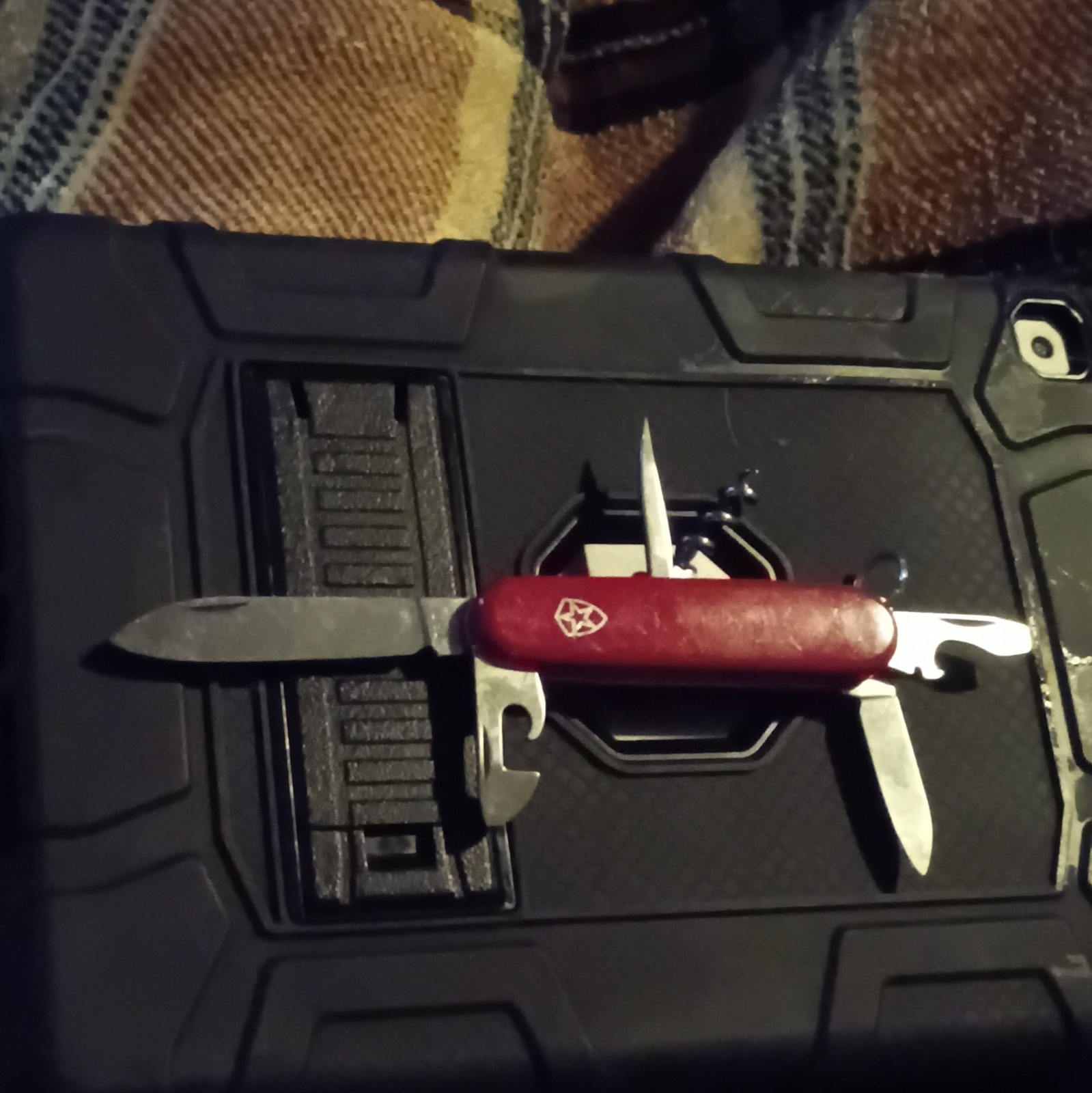 Imperial SchradeTinker Swiss Army Multi-Tool Knife Red, 8 Tool Corkscrew Opener