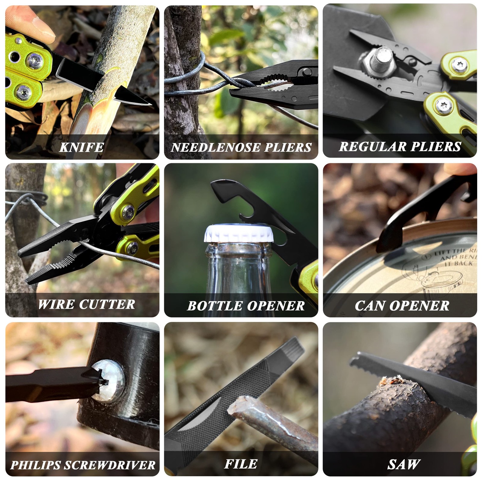 Multitool Tool Survival Pliers Multifunction Knife Perfect Camping Accessories…