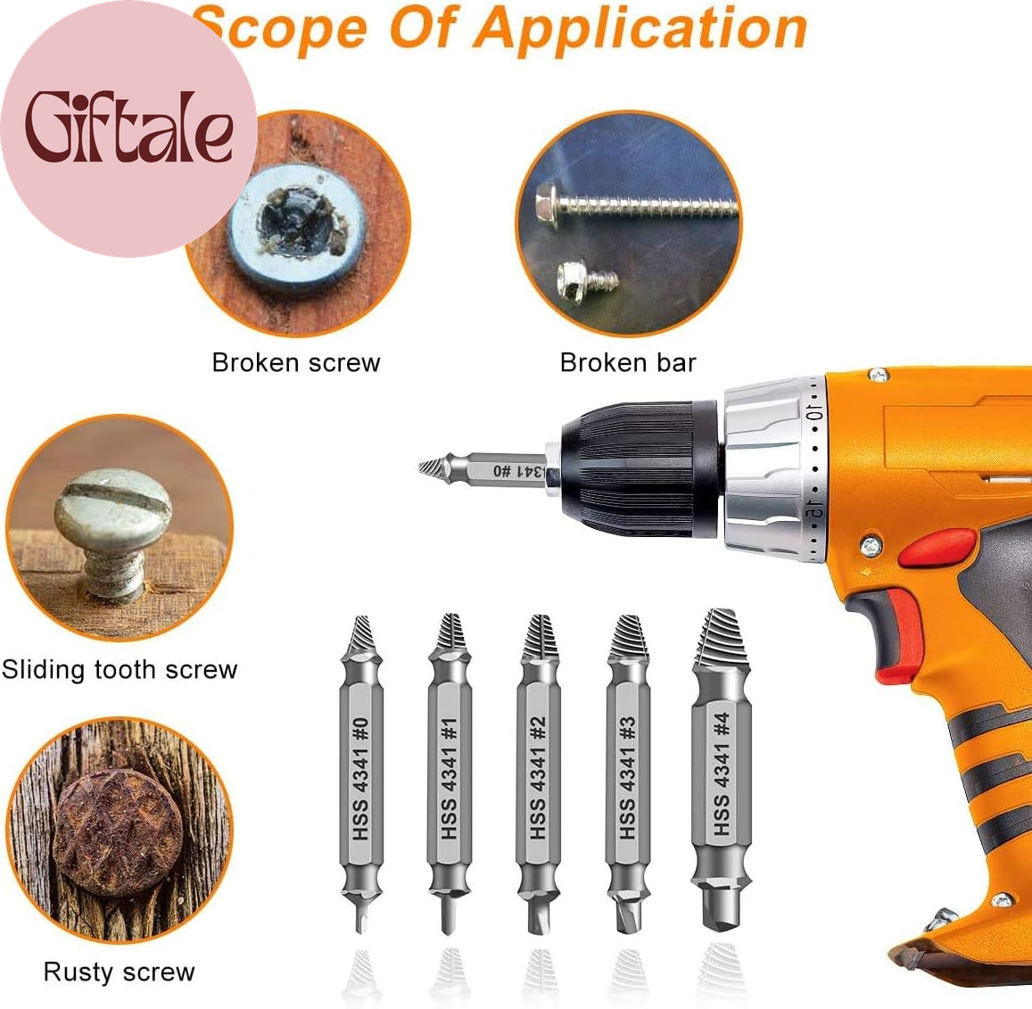 Gifts for Men, Damaged Screw Extractor Set,Fathers Day Gifts for Dad from Daught