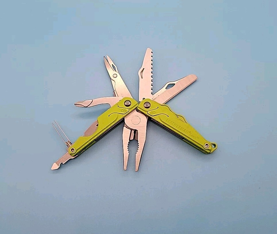 Leatherman Leap Green Multi-Tool – Pliers, Scissors, Knife – Retired!