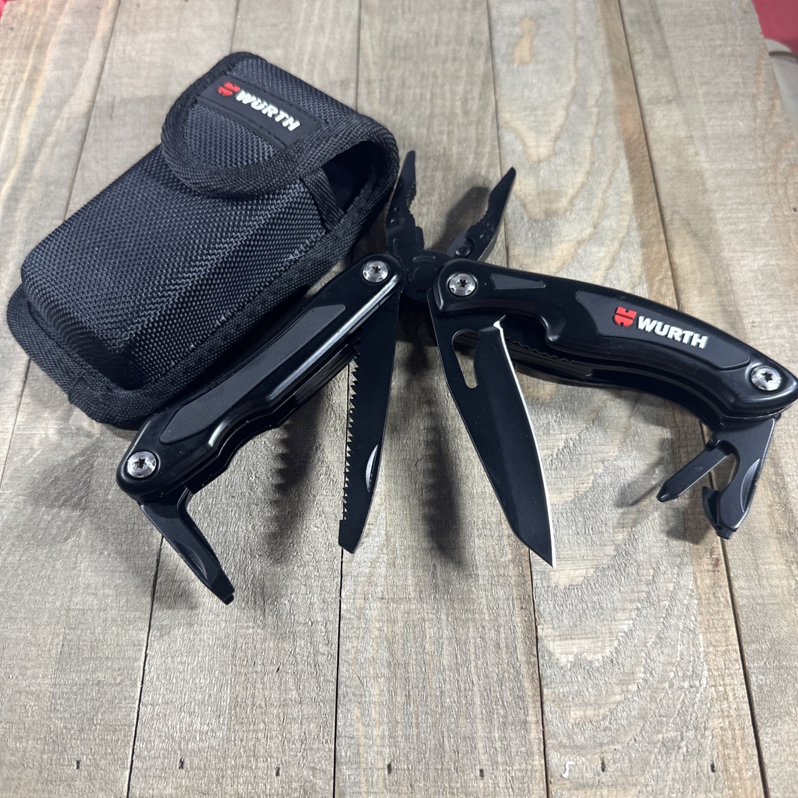 WURTH 11-in-1 Multi- Tool With Case Camping Outdoor Mint Condition. German Made