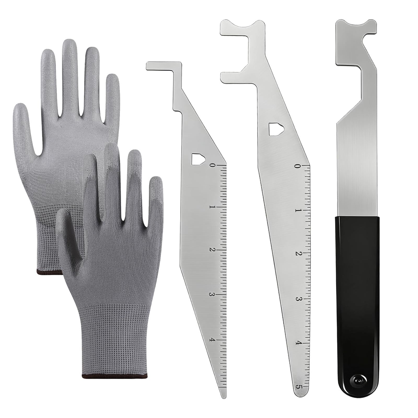 Firefighters’ Door Opening Tools Multi-Purpose Kit,3 Pcs Spring Steel Pry Set…