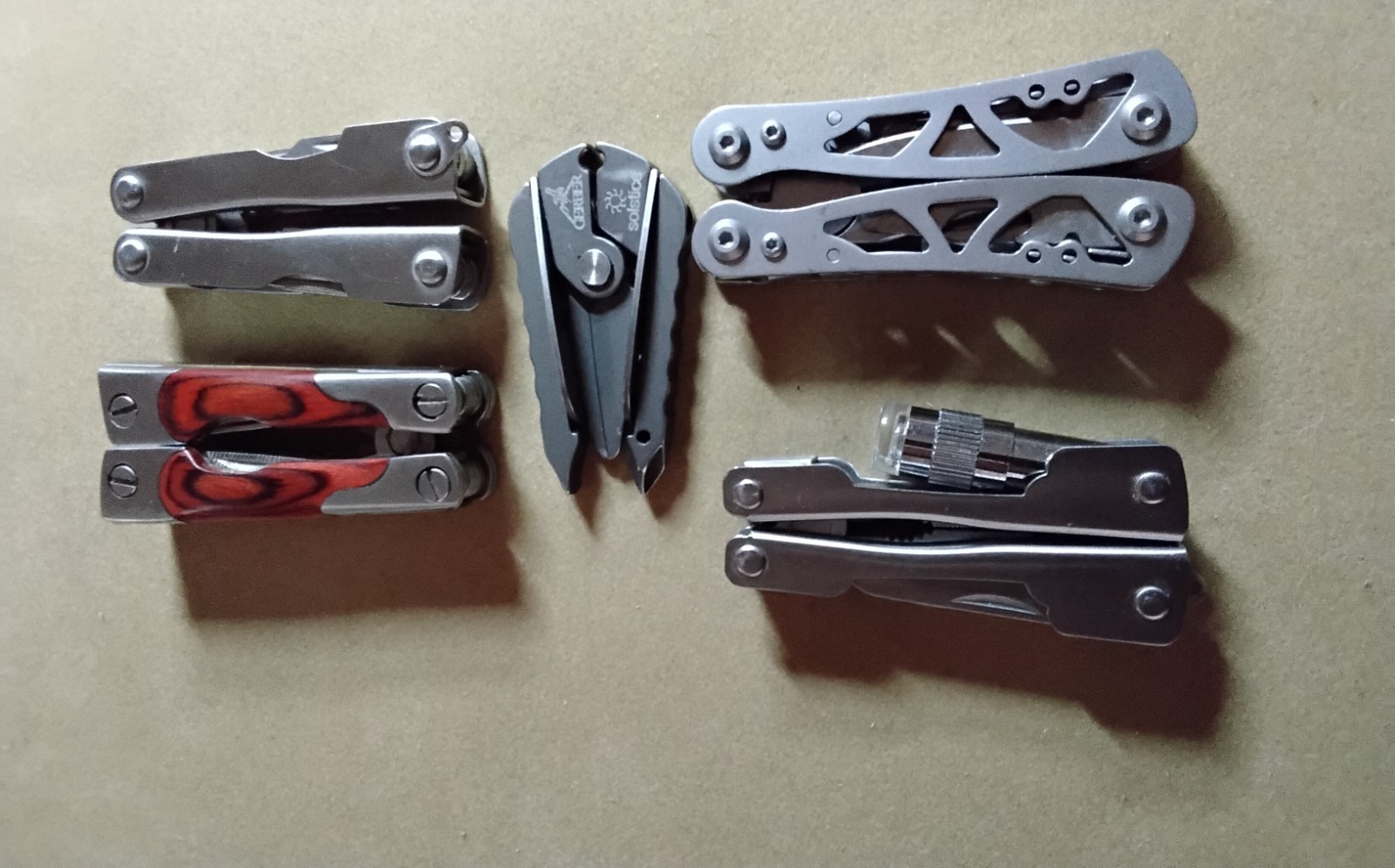 Gerber Solstice Folding Multi-Tool And 4 Other Multi Tools Lot