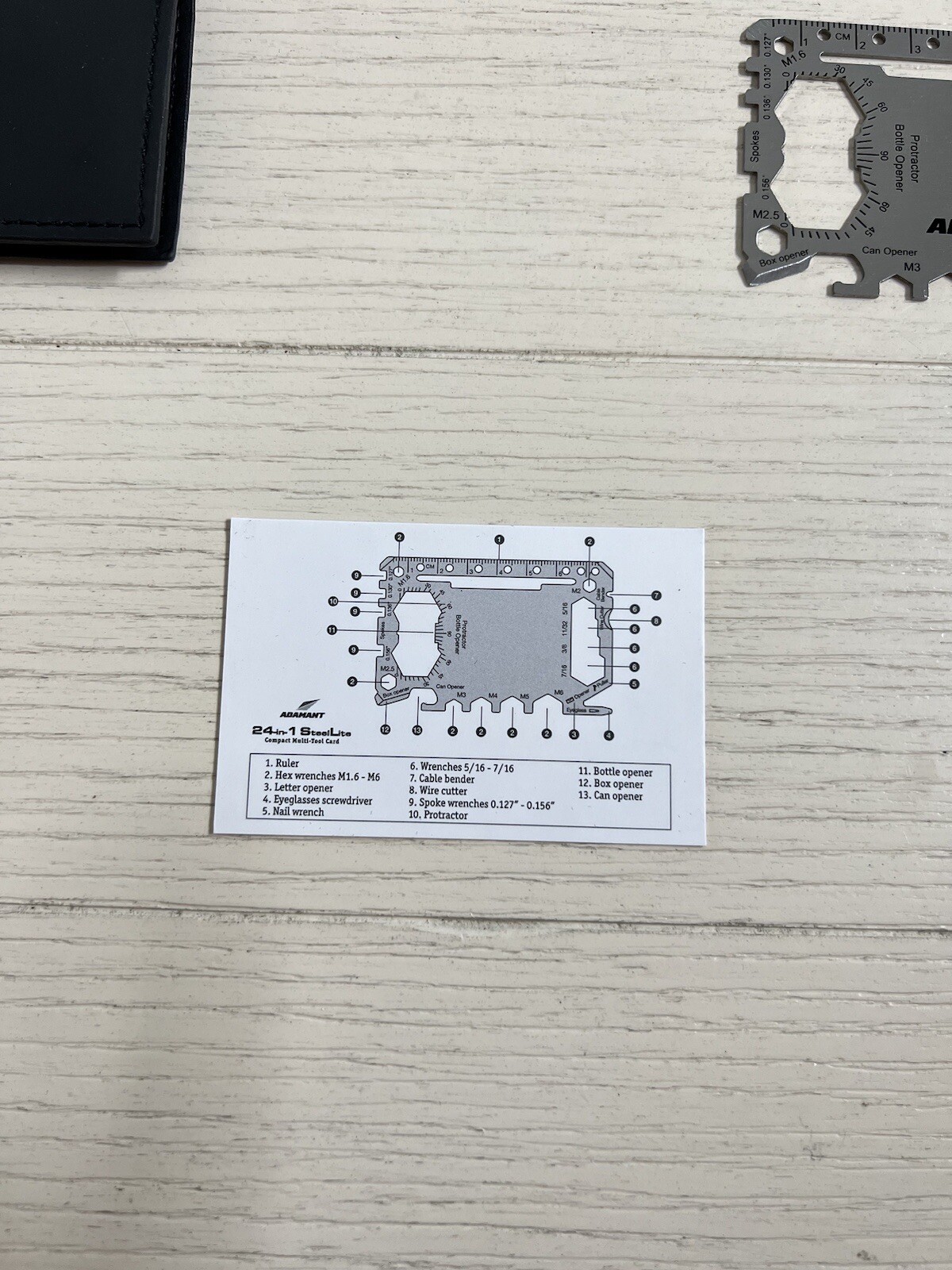 Adamant 24- In 1 Steel lite Compact Multi Tool Card