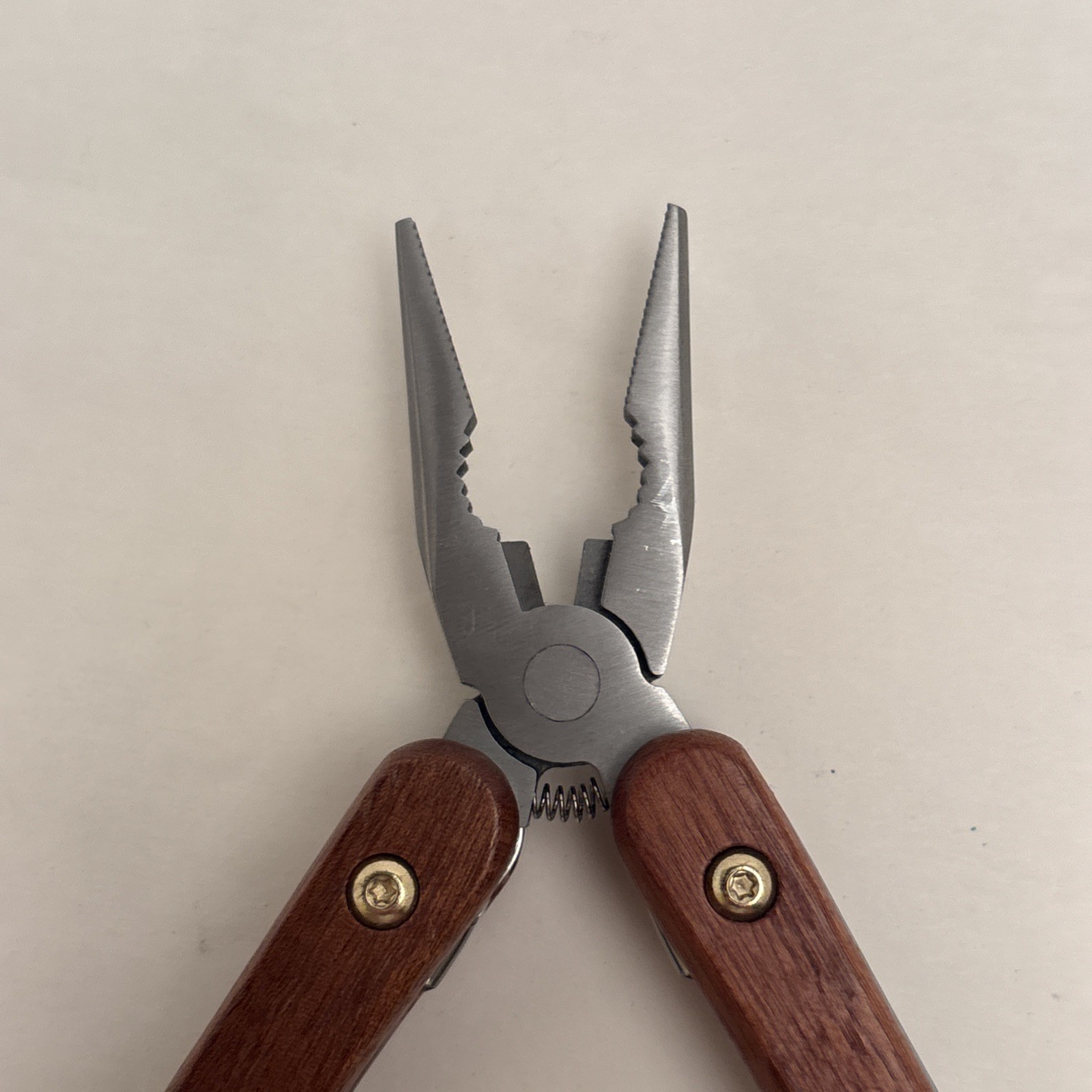 Wild + Wolf Wilderness Survival Tool Wood Scales Multi-tool Tactical Hunt Camp
