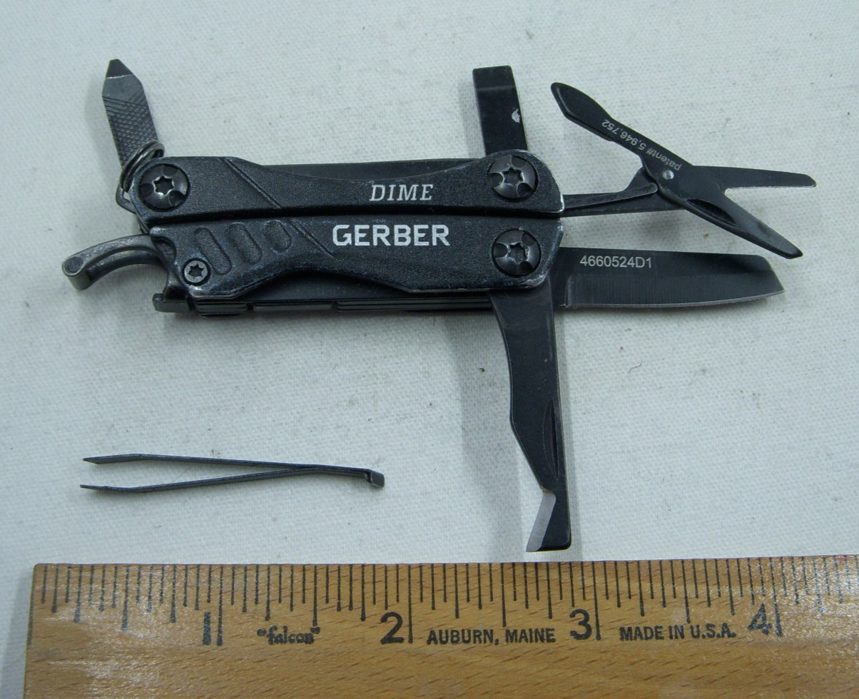 Gerber Dime 4660524D1 Black 11 Function Multi Tool