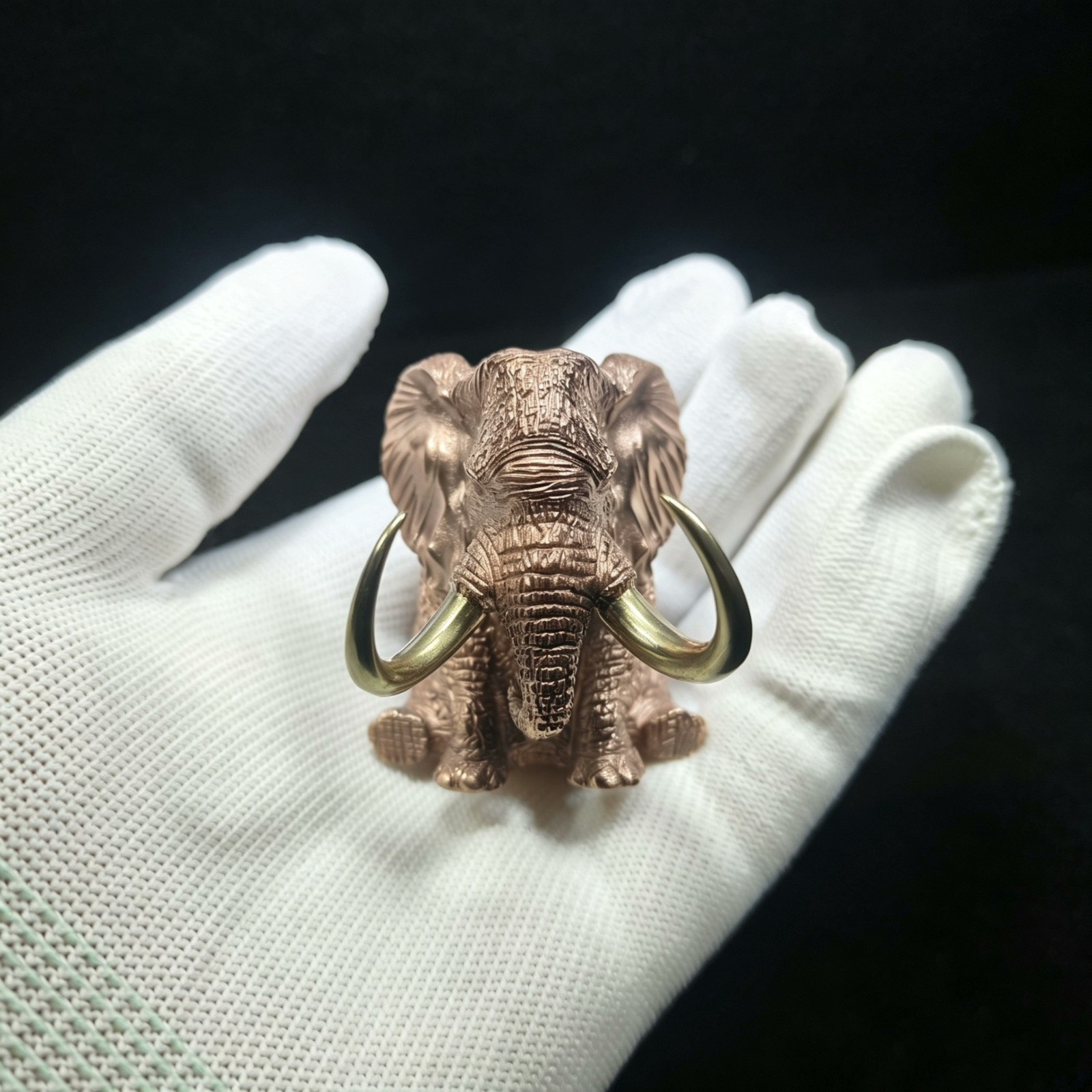 Pure Copper elephant handcraft animal statue sculpture ornament ‌Collection