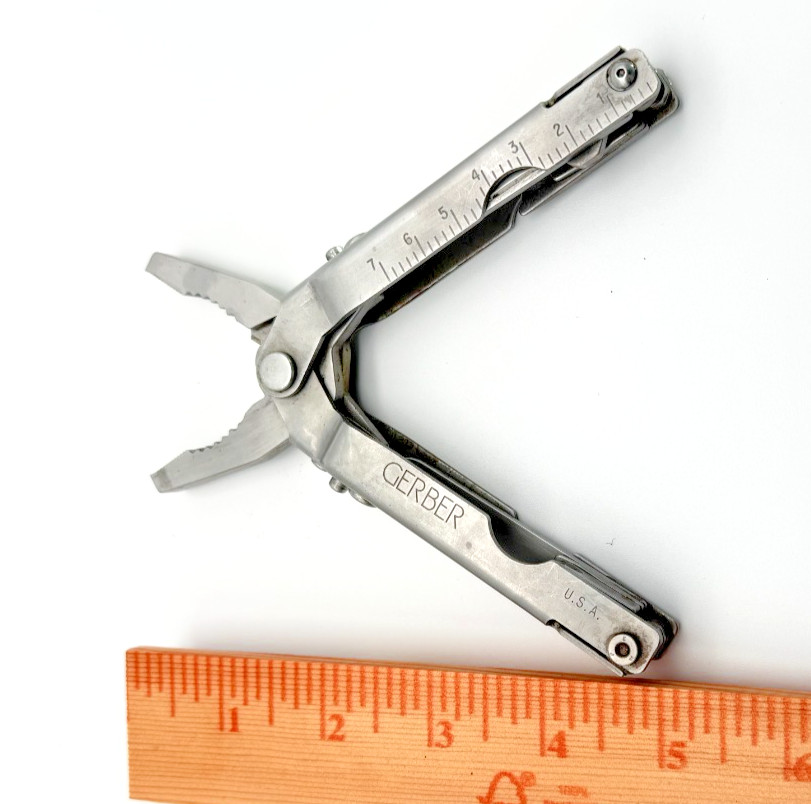 Gerber USA Vintage Multi-Tool Pliers w/ Knife, Saw, File & Ruler – Made in USA
