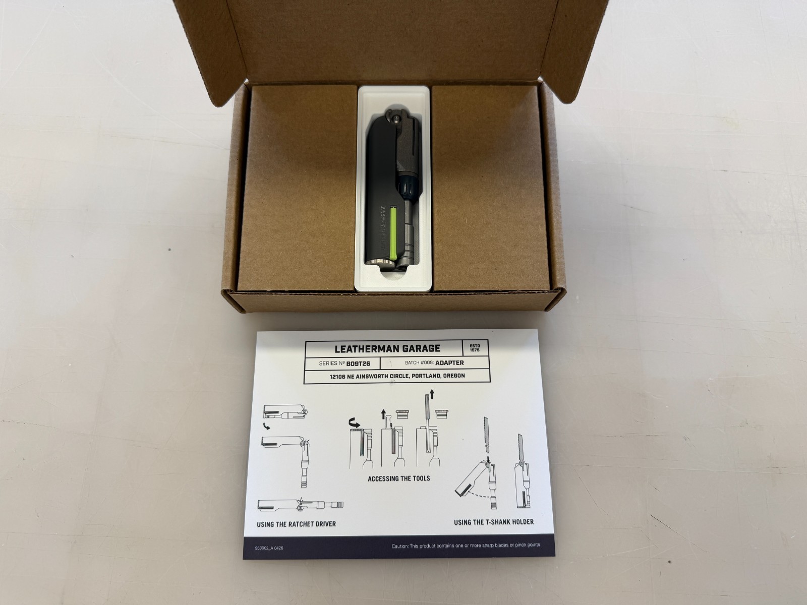 Leatherman Garage Batch #009: Adapter Actual photos of tool!