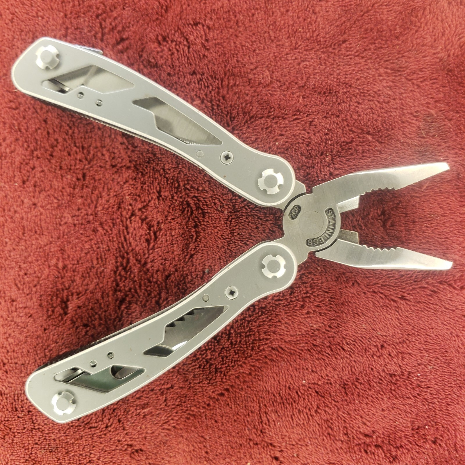 Stanley 12-In-1 Multi-Tool Knife 12 Tools, Nylon Sheath 84519K