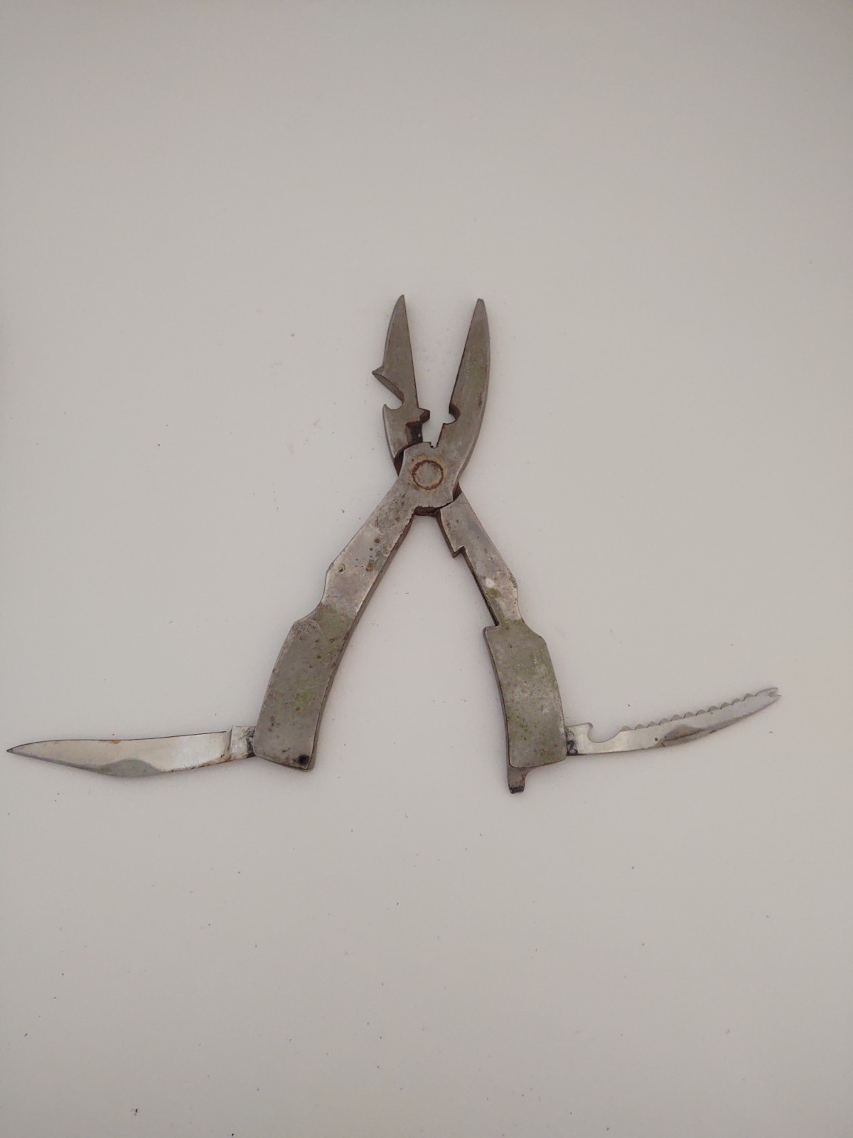 Vintage ABC Solingen Germany Stainless Steel Fishing Tool W/ Original Sheath