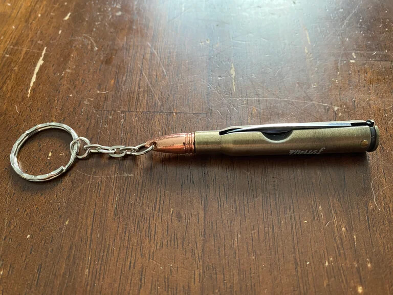 FLIPITSF SPRINGFIELD BULLET KNIFE KEYCHAIN MULTI TOOL EDC OUTDOOR SURVIVAL METAL