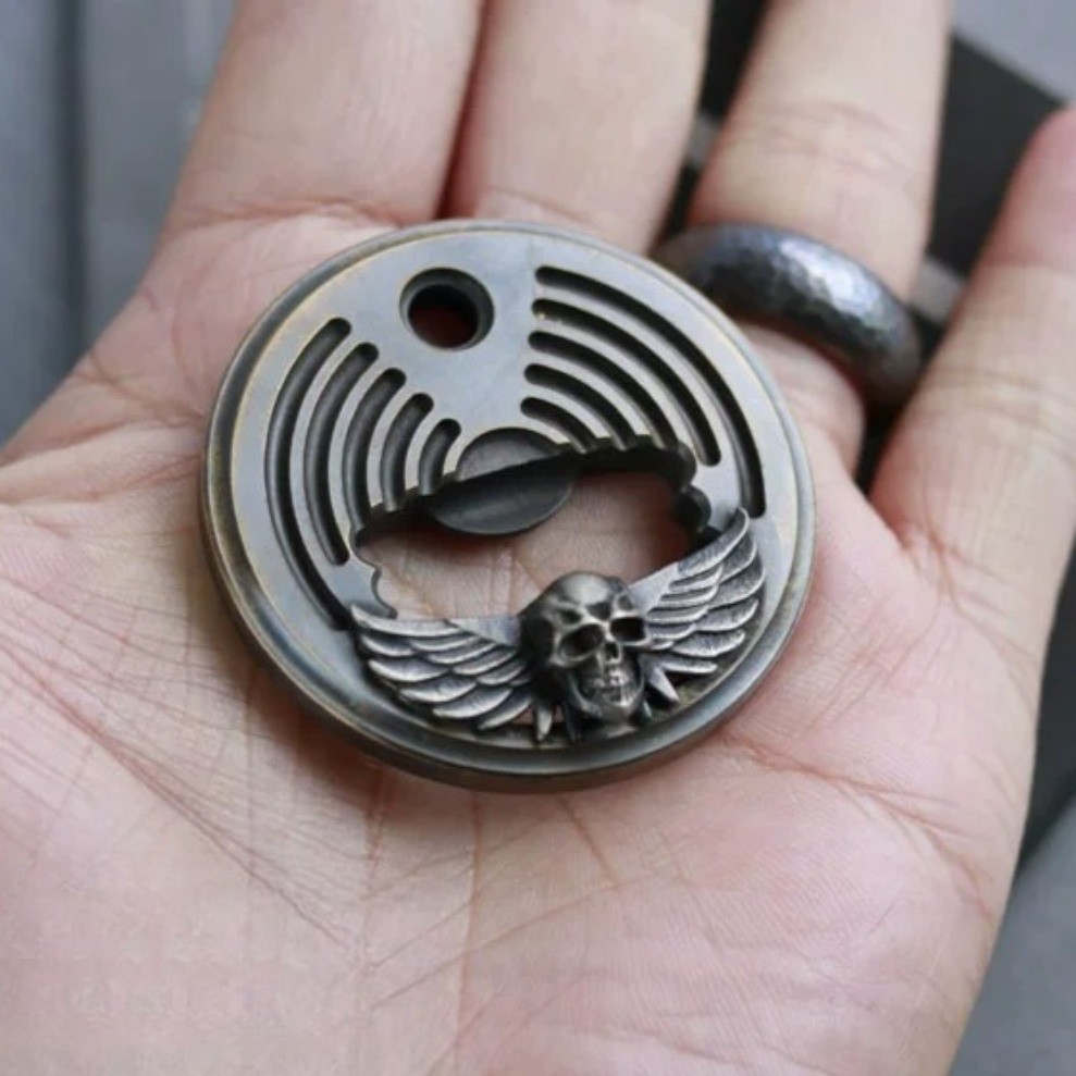 Nordic travel souvenirs Brass/White Copper Gothic bottle opener – Collection