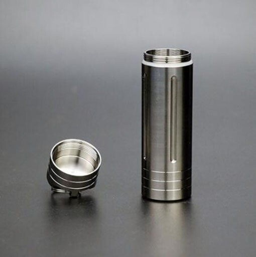 EDC Titanium Alloy Waterproof Case Portable Pill Medicine Capsule Storage Box