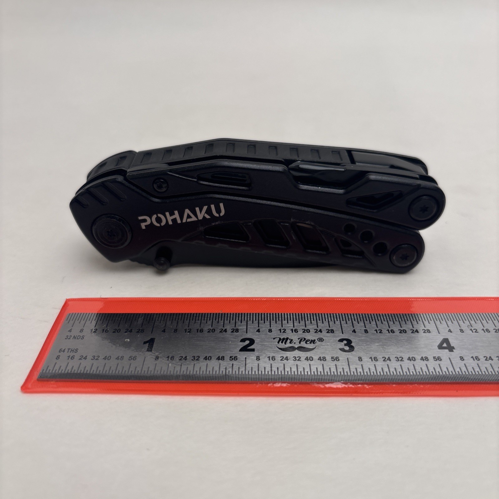 Pohaku Black Multi Tool Hunt Hike Camp Tactical Survival Camp Sheath Included