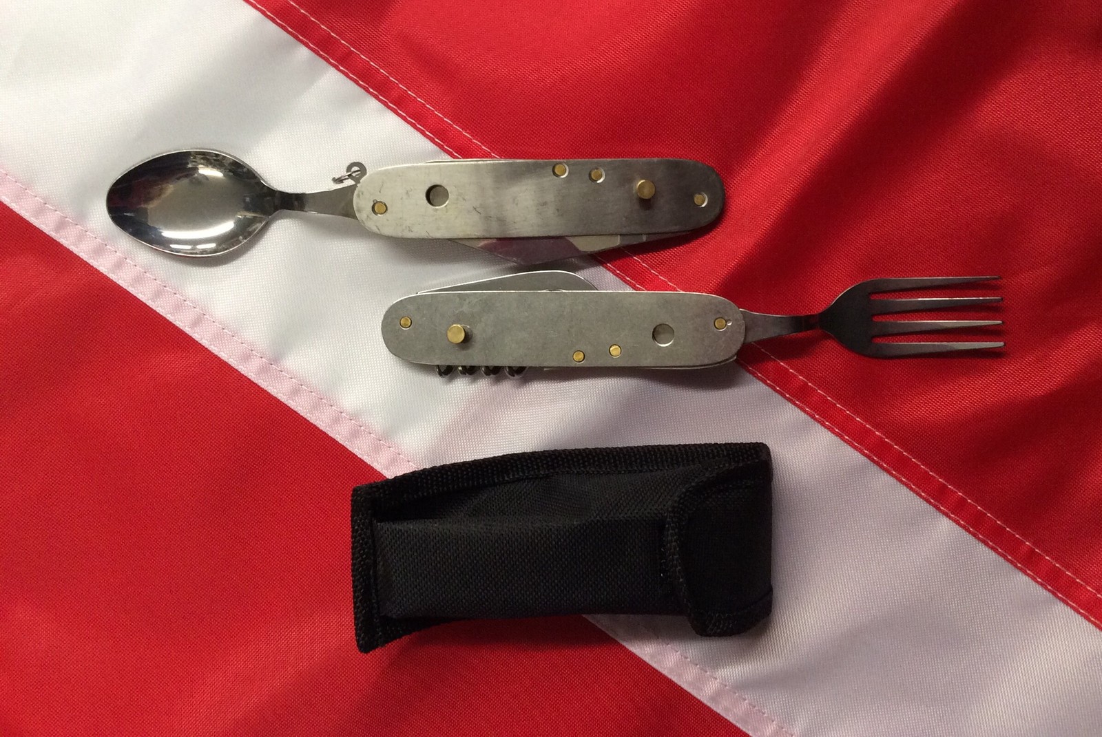Fork knife spoon corkscrew canopener emergency prepper bug out bag MayDay camp