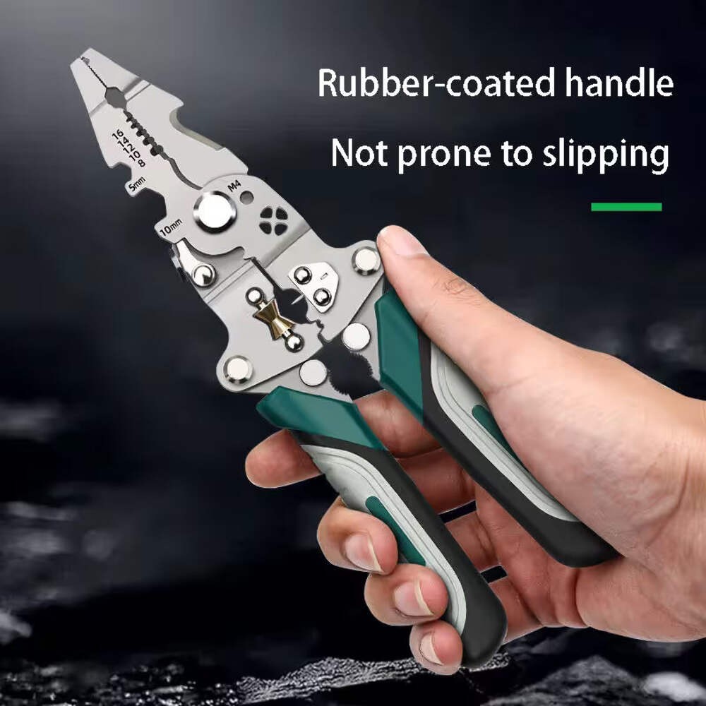 3PCS Professional 10-in-1 Folding Multi-functional Wire Stripper and Pliers – He