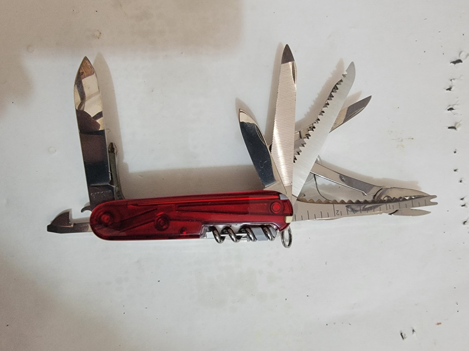Victorinox Swiss Champ Red Swiss Army Knife 15+ Tools Scissors Corkscrew