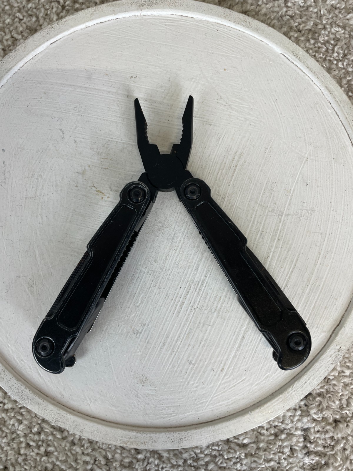 Hyper Tough Multitool Heavy Duty Stainless Steel Non Slip Grip Black