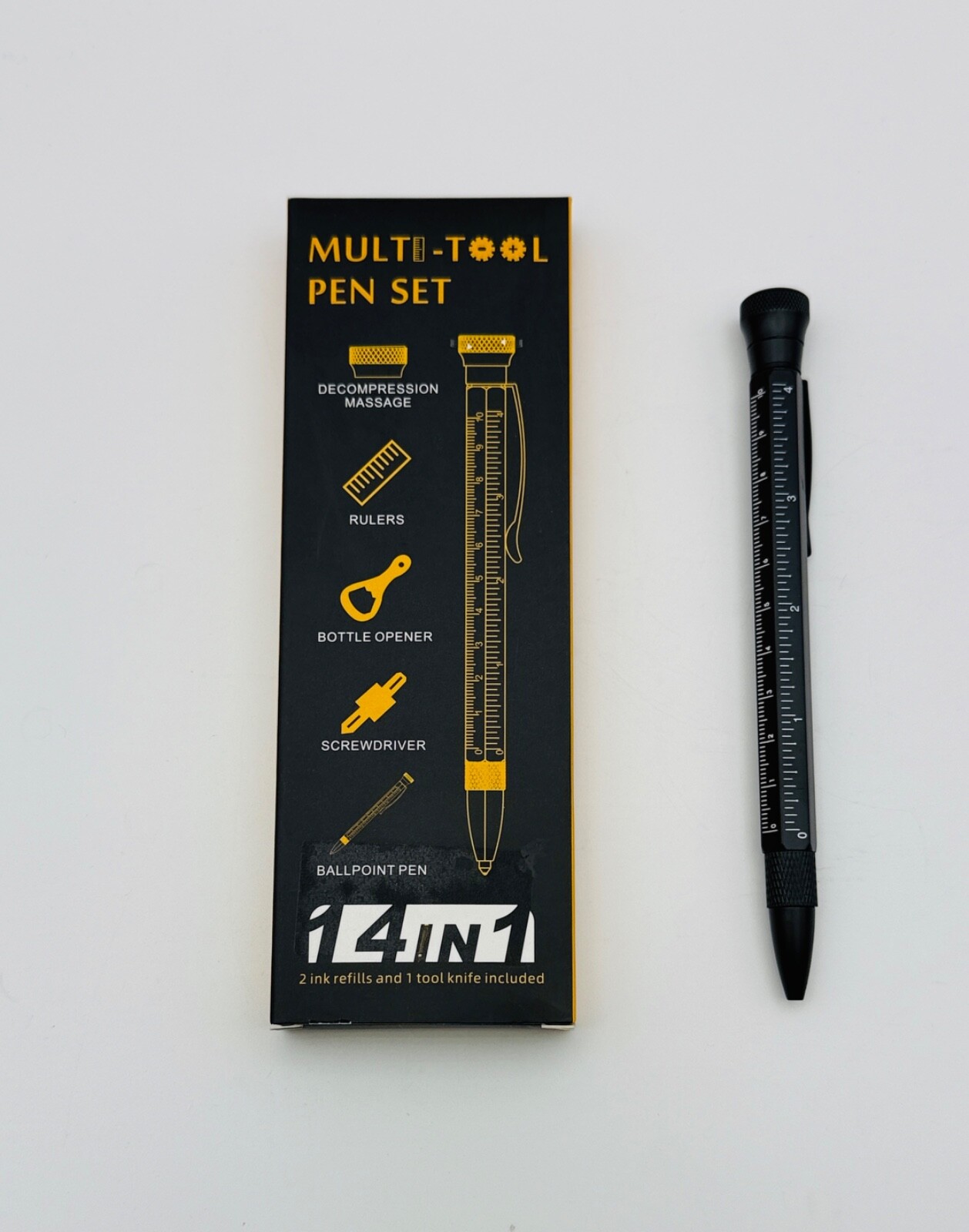 14 in 1 Pens for Men, TGGAML Multi Tools Pen EDC Unique Gadget