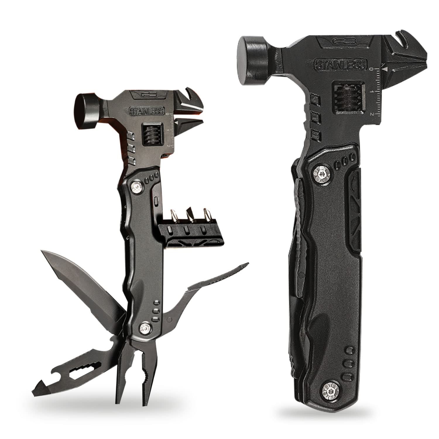 16 in 1 MultiTool Camping Accessories Outdoor Survival Tools for Dad Men Date…