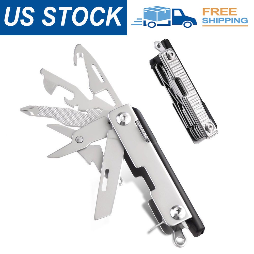 Mossy Oak Multitool 12-in-1 Keychain with Pocket Knife, Scissors, Screwdrivers